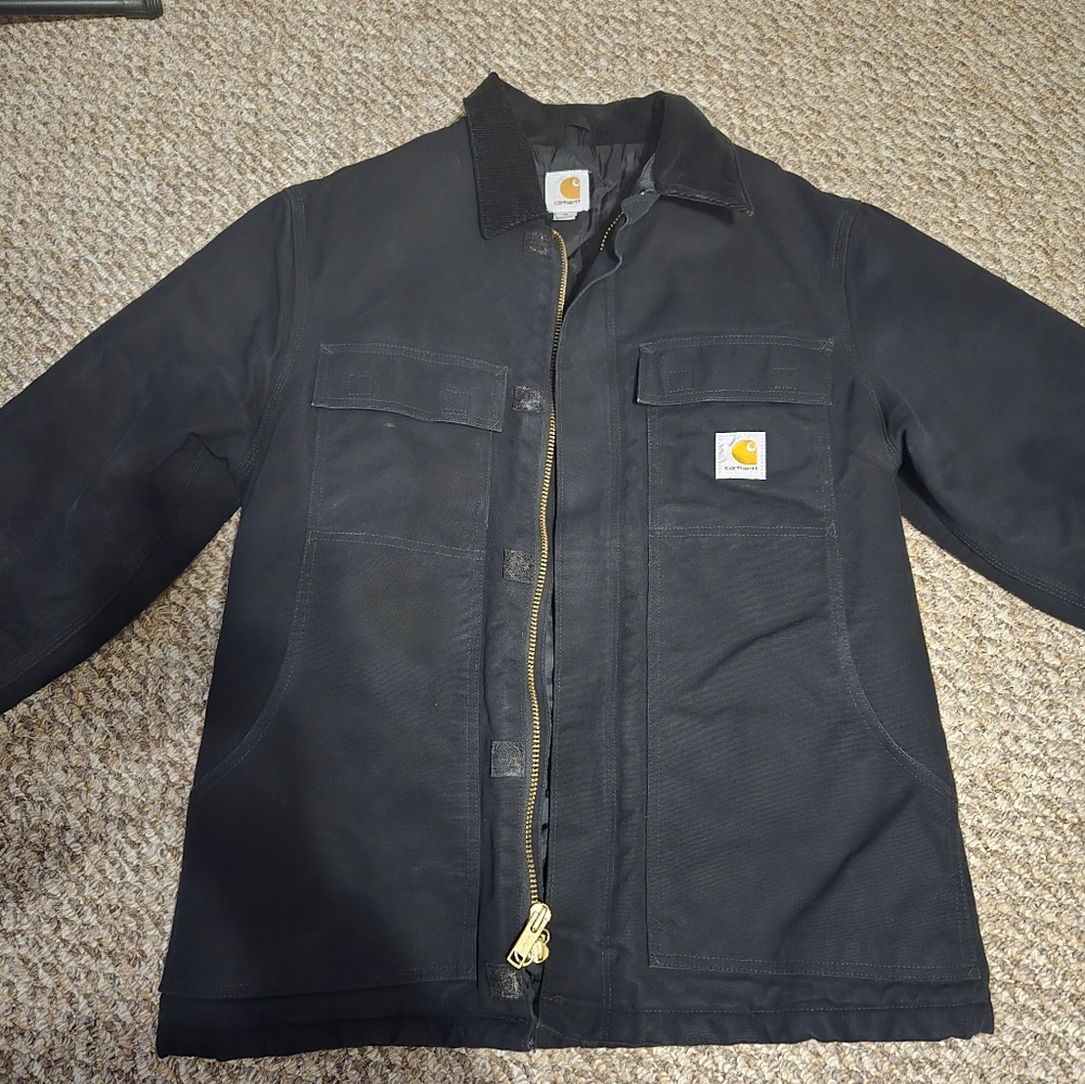 Carhartt Duck Jacket, mens medium, black, EUC, like new